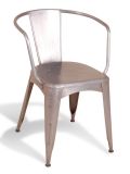 Harlem Industrial Curved Back Gunmetal Chair